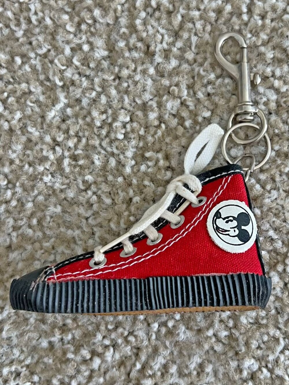 Vintage Disney Mickey Mouse High Top Sneaker Bag Charm Keychain